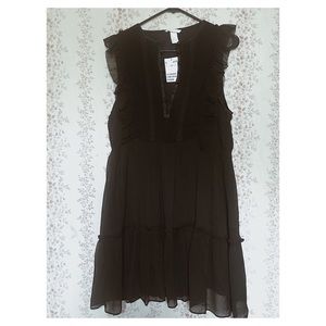 Little black sheer dress from H&M.